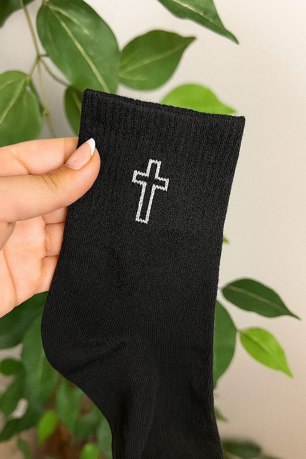 Black Cross Socks